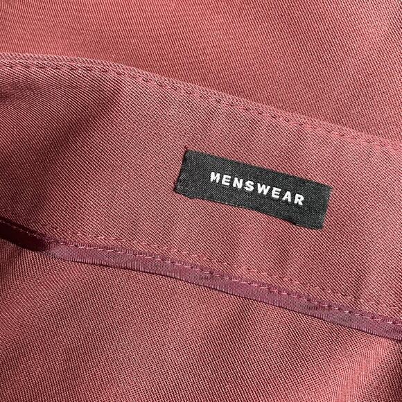 LAFAYETTE 148 Red Maroon Trousers Mens 14 Wool Blend Straight Leg‎ - Picture 4 of 8